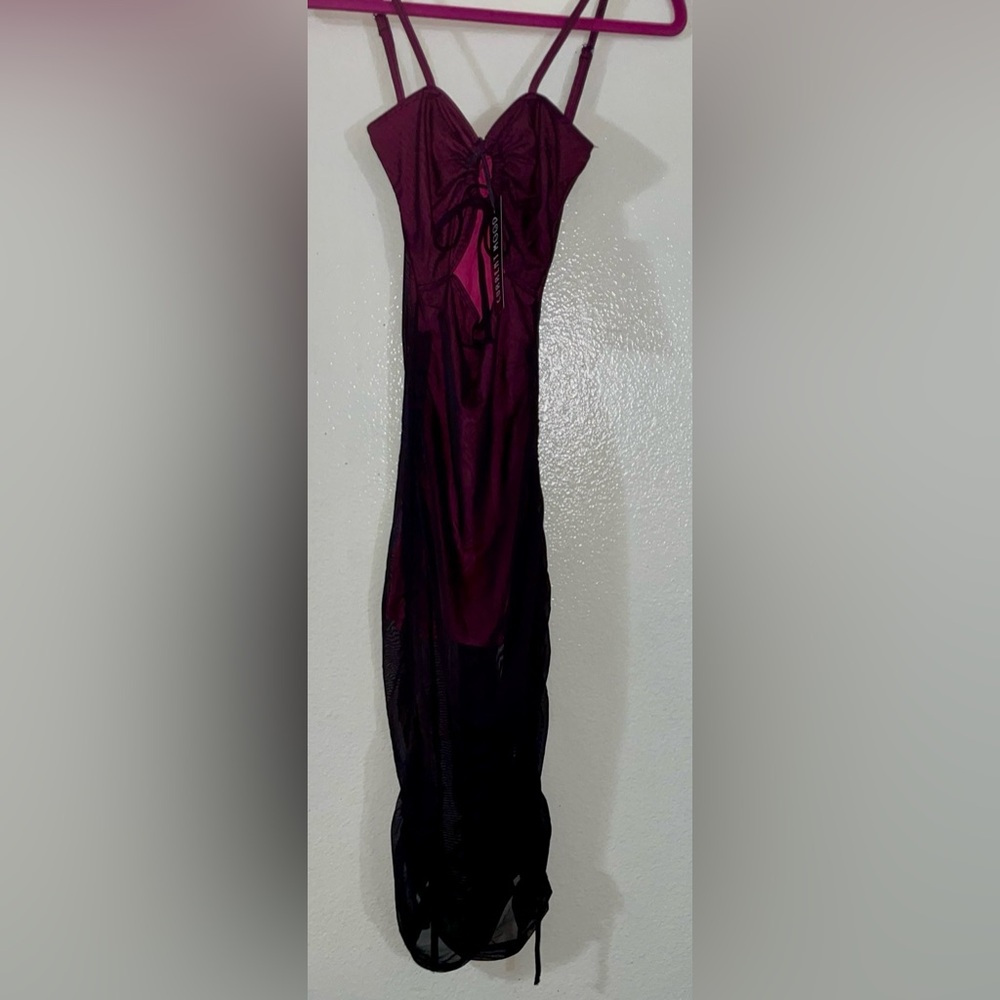 Dolls Kill Red and Black Sleeveless Cocktail Dress
